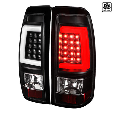 Spec-D 99-02 Silverado 99-06 GMC Sierra Tail Lights G2 LED Black/Clear