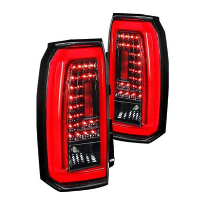 Spec-D 15-20 Chevy Tahoe Suburban Tail Lights LED Jet Black/Clear