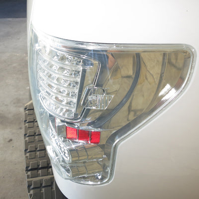 Spec-D 07-12 Toyota Tundra LED Tail Lights Chrome Housing