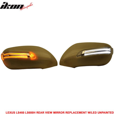 2006-2009 Lexus LS460 2007-2009 LS600H Side Mirror Outer Shell CCFL
