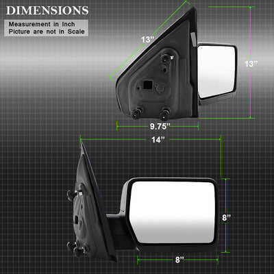 SPYDER Xtune Ford F150 04-06 Manual OE Mirror Right MIR-03348MB-M-R 9935305