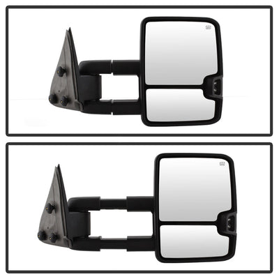 SPYDER xTune Chevy Silverado 03-06 G2 Heated Amber LED Signal Telescoping Mirrors MIR-CS03S-G2-PWH-AM-SET 9936685