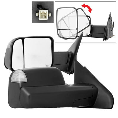 SPYDER xTune Dodge Ram 02-09 G2 Manual Extendable / Power Heated Mirror - MIR-DRAM02S-G2-PW-SET 9939877