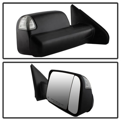 SPYDER xTune Dodge Ram 02-09 G2 Manual Extendable / Power Heated Mirror - MIR-DRAM02S-G2-PW-SET 9939877