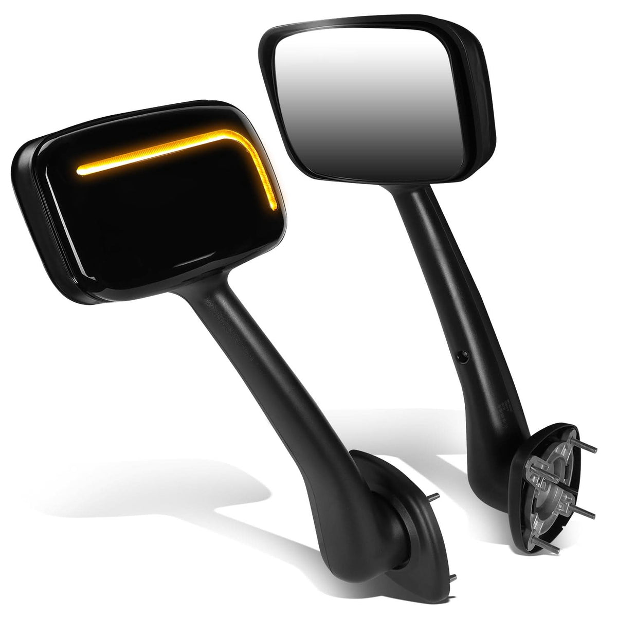 08-17 Freightliner Cascadia Hood Mirror Manual Arrow Sequential LED