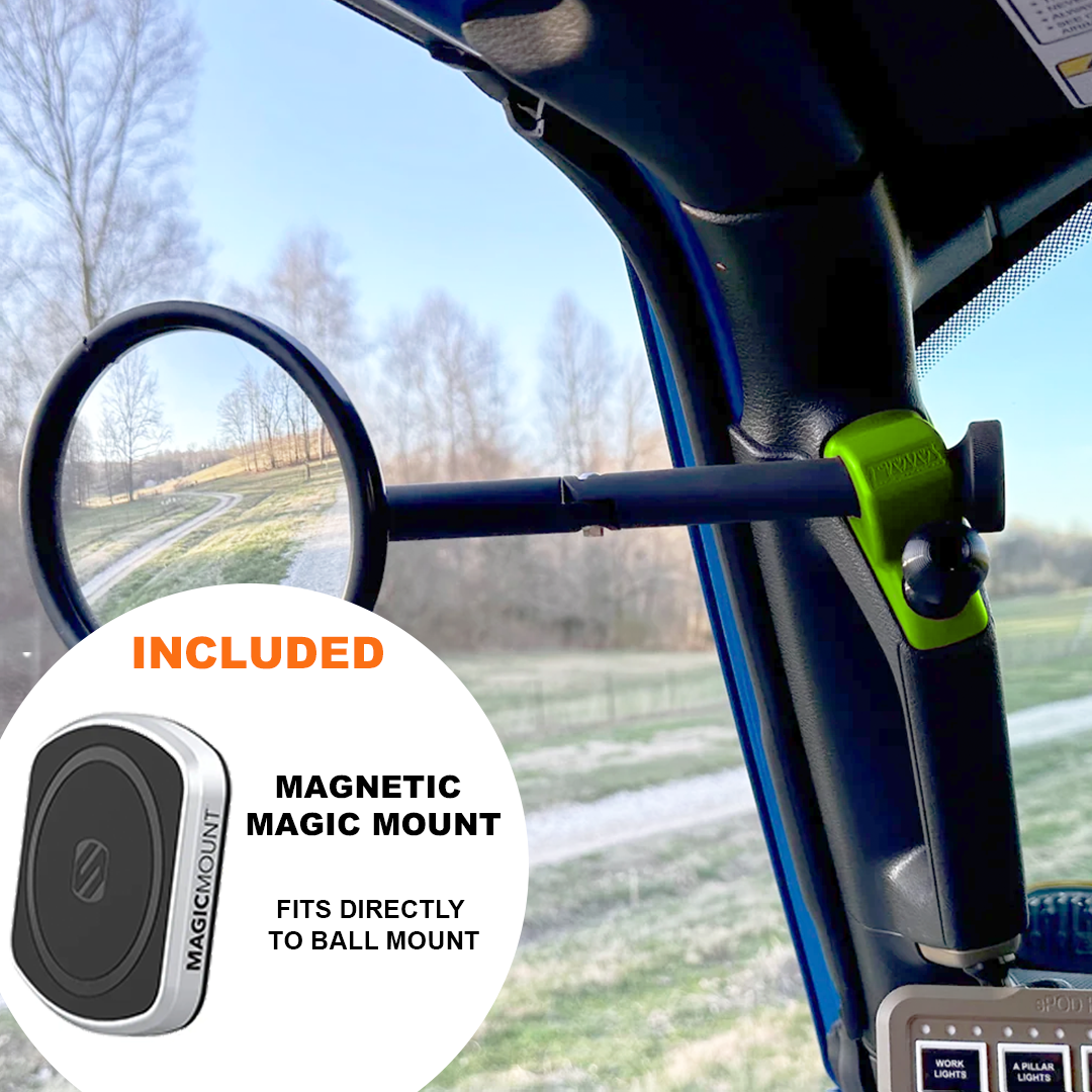 A-PILLAR SIDE MIRRORS FOR 2018 - 2023 JEEP WRANGLER JL & GLADIATOR - CMM OFFROAD