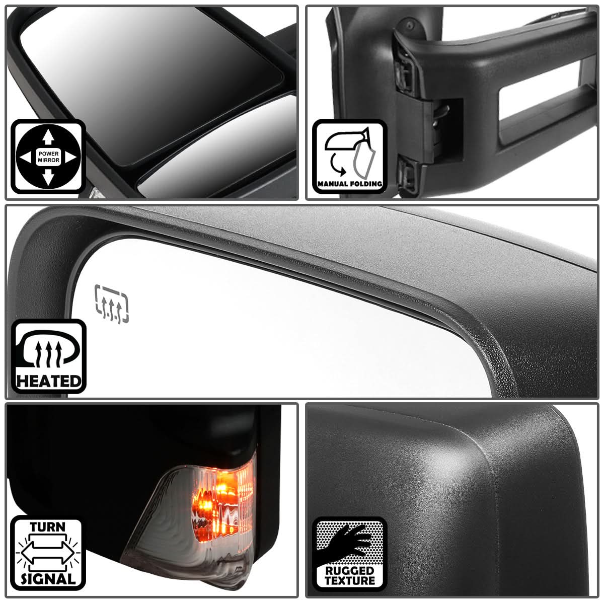 07-14 Dodge Sprinter Powered Heated LED Side Mirror - Left