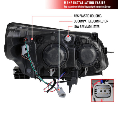 Spec-D 13-15 Malibu OEM Style Projector Headlights Chrome