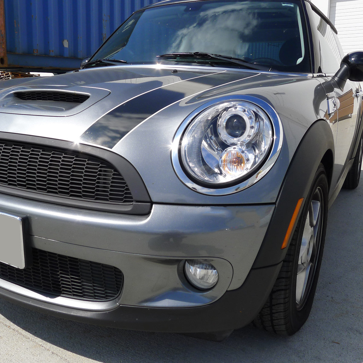 Spec-D 07-15 Mini Cooper Headlights Halo Projector Chrome