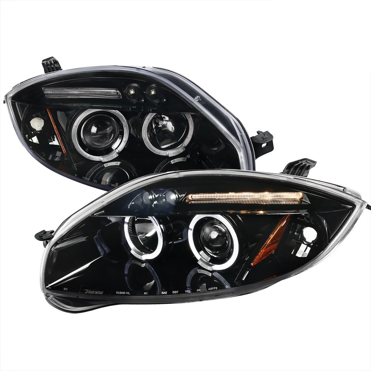Spec-D 06-11 Mitsubishi Eclipse Projector Headlights Black