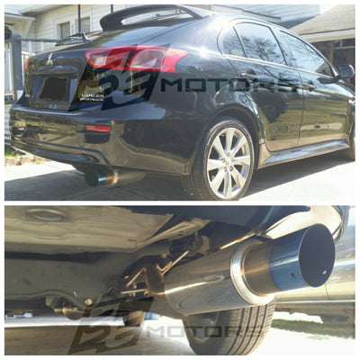 Tsudo S2 Axle-Back Exhaust For 12-17 Mitsubishi Lancer DE/ ES/ GT