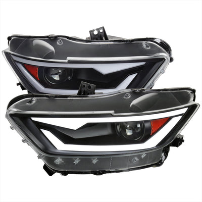 Spec-D 18-20 Mustang Shelby Projector Headlights Black OEM HID