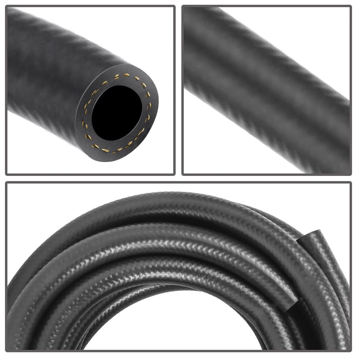 3/16 Inch NBR Fuel Line Hose 5 Foot Length