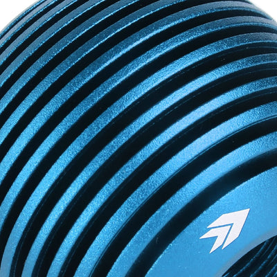 Universal Heatsink Style Ball Shift Knob - 50MM - Blue