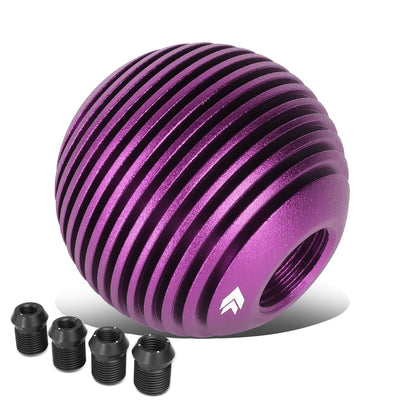 Heatsink Style Ball Shift Knob - 50MM Purple Polyurethane