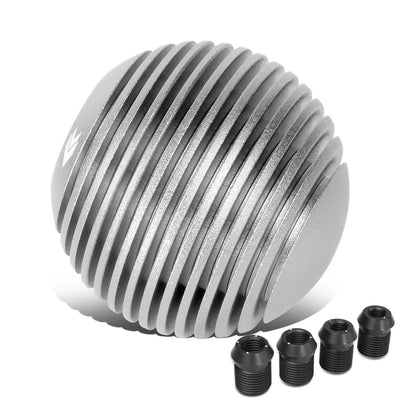 Heatsink Style Ball Shift Knob - 50MM - Silver