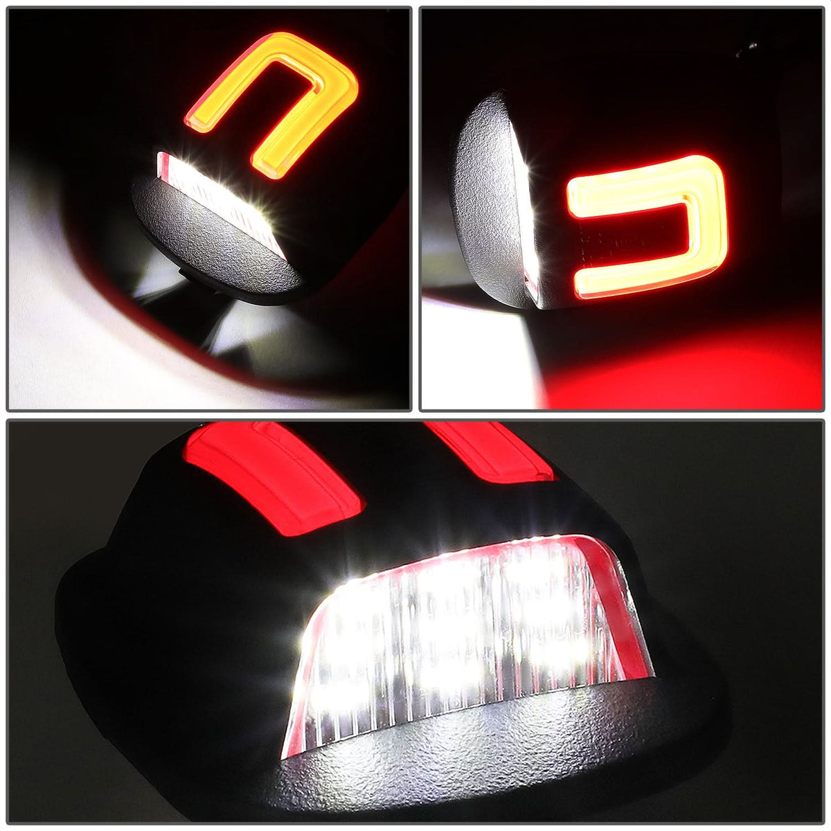 1994-2004 Nissan Xterra / Frontier LED License Plate Lamp White Red