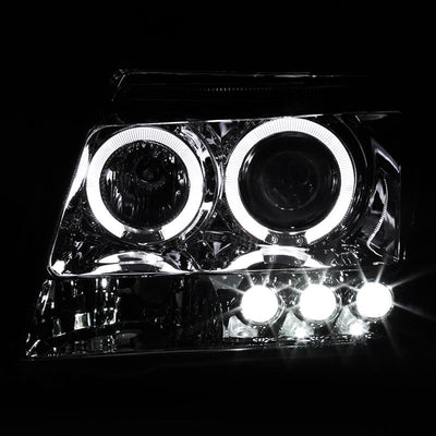Spec-D 05-15 Nissan Xterra Halo Projector Headlights Chrome