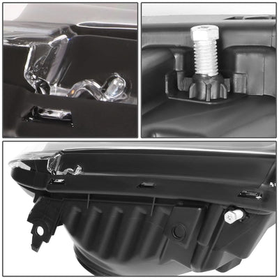 2005-2007 Ford F-250 F-350 F-450 F-550 OE Style Left Headlight Black