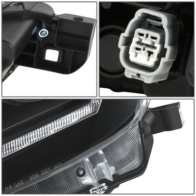 2016-2023 Toyota Tacoma OE Style LED DRL Headlights - Black Housing