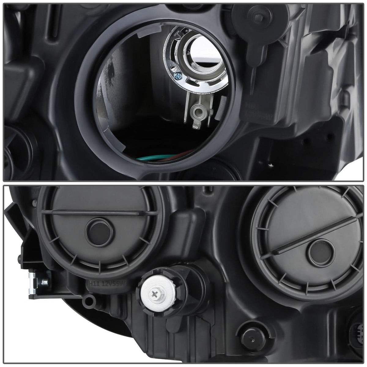 17-21 Jeep Compass OE Style Headlights - Black Housing Clear Reflector