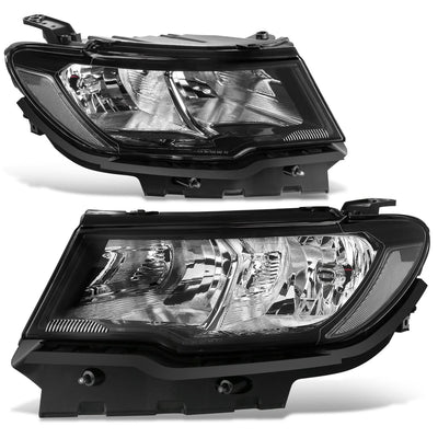 17-21 Jeep Compass OE Style Headlights - Black Housing Clear Reflector