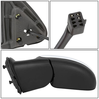 99-02 Chevy Silverado GMC Sierra Powered Side Mirror - Black Left