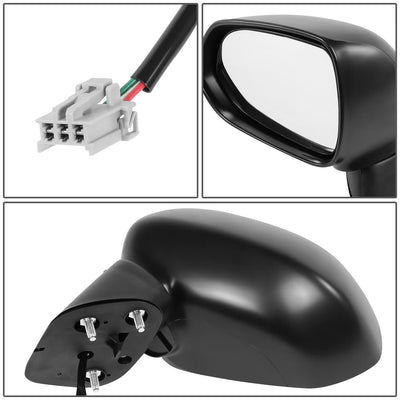 2007-2008 Honda Fit OEM Powered Paintable White Left Mirror