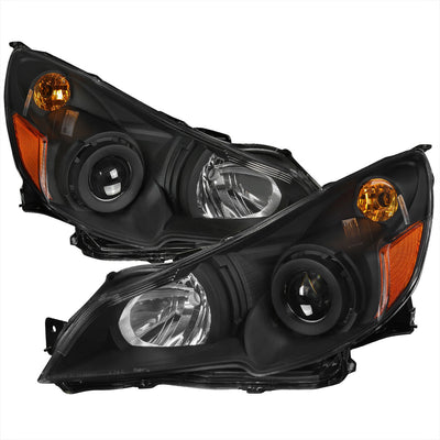 Spec-D 10-14 Outback Legacy Projector Headlights Black/Clear