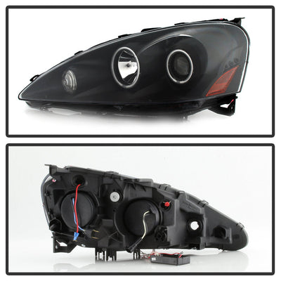 SPYDER xTune 05-06 Acura RSX CCFL Halo Projector Headlights - Black (PRO-JH-ARSX05-HL-BK) 9036958