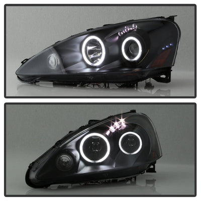 SPYDER xTune 05-06 Acura RSX CCFL Halo Projector Headlights - Black (PRO-JH-ARSX05-HL-BK) 9036958