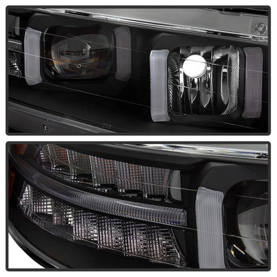 SPYDER xTune 04-08 Acura TL (Xenon/HID Models) Projector Headlights LT DRL - Black (PRO-JH-ATL04-DRL-BK) 9040474