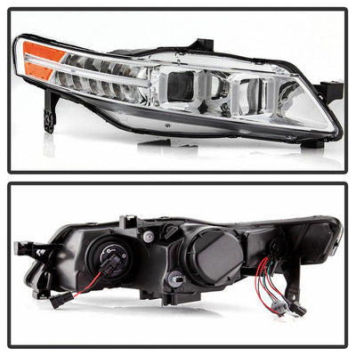 SPYDER xTune 04-08 Acura TL (Xenon/HID Projector Headlights) Light Tube DRL - Chrome (PRO-JH-ATL04-DRL-C) 9040481