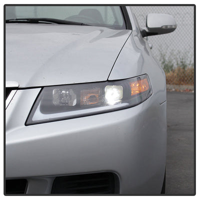 SPYDER xTune 04-08 Acura TSX LED Light Bar Projector Headlights - Black (PRO-JH-ATSX04-LB-BK) 9043116