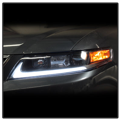SPYDER xTune 04-08 Acura TSX LED Light Bar Projector Headlights - Black (PRO-JH-ATSX04-LB-BK) 9043116