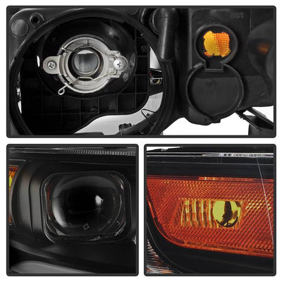 SPYDER xTune 04-08 Acura TSX LED Light Bar Projector Headlights - Smoked (PRO-JH-ATSX04-LB-BSM) 9043123