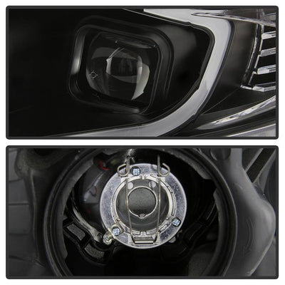SPYDER xTune 09-14 Acura TSX Projector Headlights - Light Bar DRL - Black (PRO-JH-ATSX09-LB-BK) 9042218