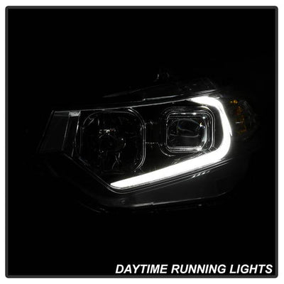 SPYDER xTune 09-14 Acura Projector Headlights - Light Bar DRL - Chrome (PRO-JH-ATSX09-LB-C) 9042225