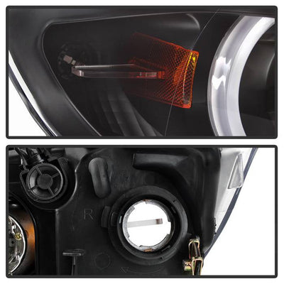 SPYDER xTune 06-08 BMW 3-Series E90 4dr Projector Headlights - Halogen - DRL - Black (PRO-JH-BE9006-FL-BK) 9041716