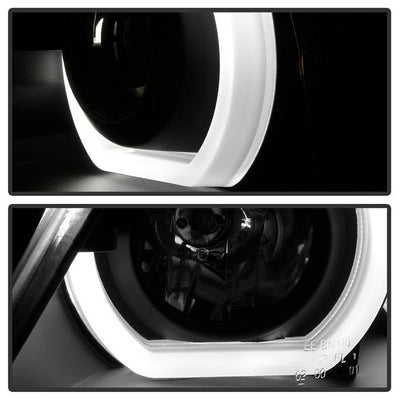 SPYDER xTune 06-08 BMW 3-Series E90 4dr Projector Headlights - Halogen - DRL - Black (PRO-JH-BE9006-FL-BK) 9041716