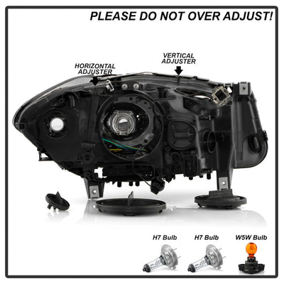 SPYDER 11-13 BMW 528i/535i OE Left Halogen w/ LED Halo Projector Headlight (PRO-JH-BF1011-H-OE-L) 9959295