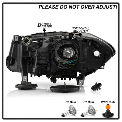 SPYDER 11-13 BMW 528i/535i OE Right Halogen w/ LED Halo Projector Headlight (PRO-JH-BF1011-H-OE-R) 9959301