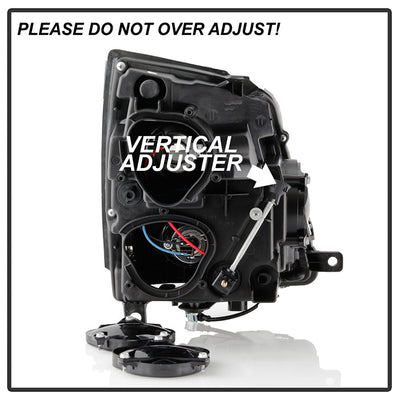 SPYDER xTune 08-12 Cadillac CTS Projector Headlights - Halogen - DRL - Black (PRO-JH-CACTS08-LB-C) 9048555