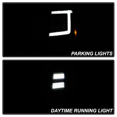 SPYDER xTune Cadillac Escalade 07-14 LED Headlights | Black Housing | PRO-JH-CAES07-LB-BK