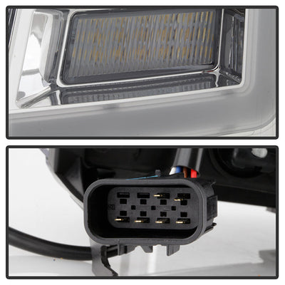 SPYDER xTune 07-14 Cadillac Escalade LED DRL Projector Headlights – Chrome