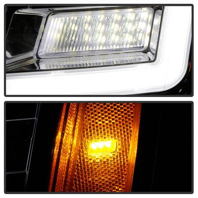 SPYDER xTune 07-14 Cadillac Escalade LED DRL Projector Headlights – Chrome