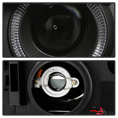 SPYDER xTune 02-06 Chevrolet Avalanche Halo Projector Headlights LED Halo - Black PRO-JH-CAVA02-HL-C 9045370