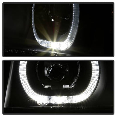 SPYDER xTune 02-06 Chevrolet Avalanche Halo Projector Headlights LED Halo - Black PRO-JH-CAVA02-HL-C 9045370