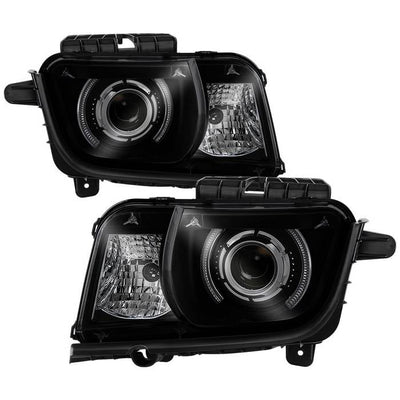 SPYDER xTune 10-13 Chevy Camaro CCFL Halo Projector Headlights - Black Smoked (PRO-JH-CCAM10-LED-BSM) 9040870