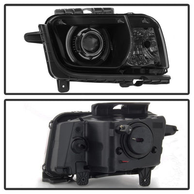 SPYDER xTune 10-13 Chevy Camaro CCFL Halo Projector Headlights - Black Smoked (PRO-JH-CCAM10-LED-BSM) 9040870